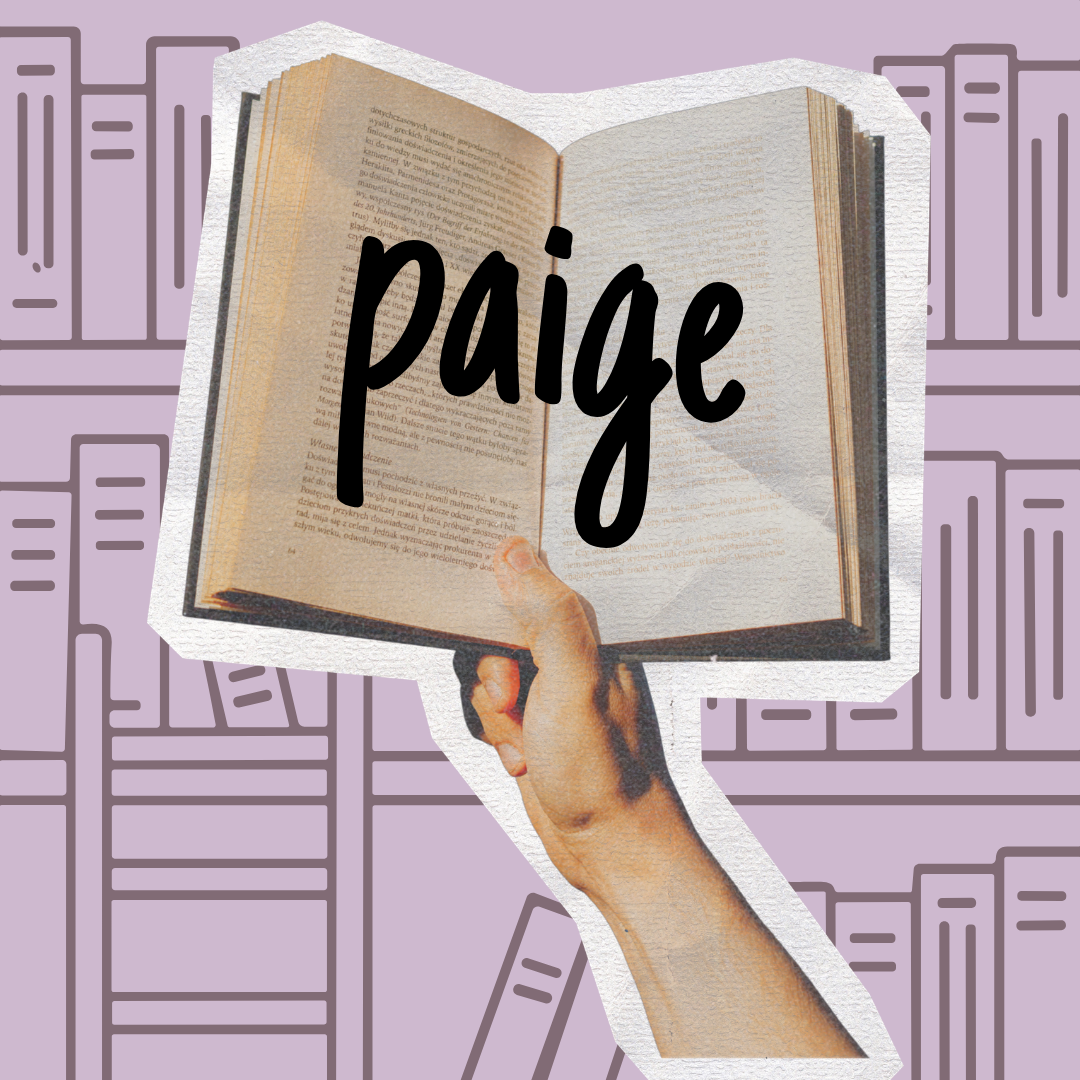 paige in the library